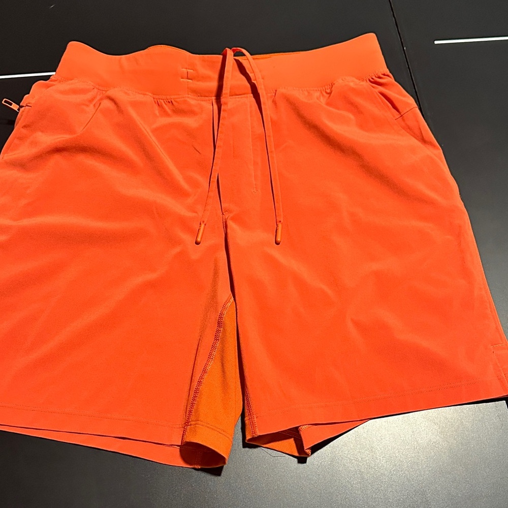 lululemon athletica Orange Athletic Shorts